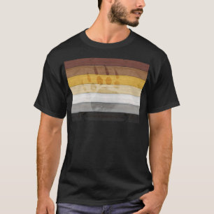 Camiseta textura de suelo de madera de la bandera del orgul