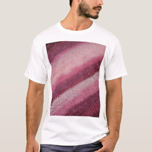 Camiseta Textura de tela de punto, abstracto púrpura-rosada