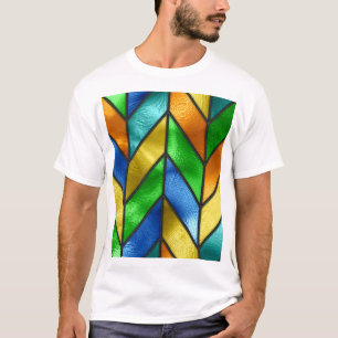 Camiseta Textura de vidrio color Chevron