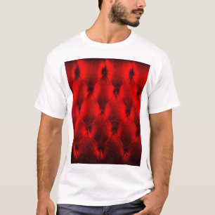 Camiseta Textura del cojín rojo vintage