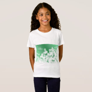 Camiseta textura del estilo del bokeh. Nombre