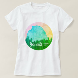 Camiseta Textura del Parque Nacional Yosemite Half Dome