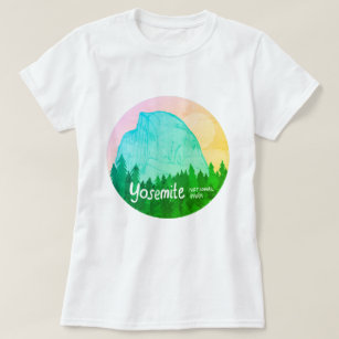 Camiseta Textura del Parque Nacional Yosemite Half Dome