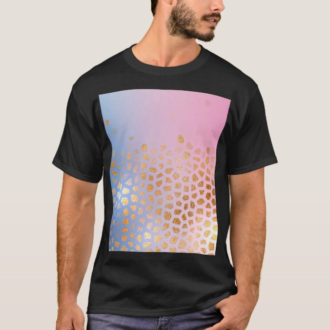 Camiseta Textura dorada: fondo abstracto degradado (Anverso)