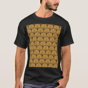 Camiseta Textura floral geométrica Art Deco