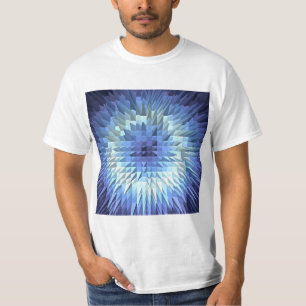 Camiseta textura geométrica abstracta del poligonal