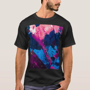 Camiseta Textura pintada artística, decoración moderna.