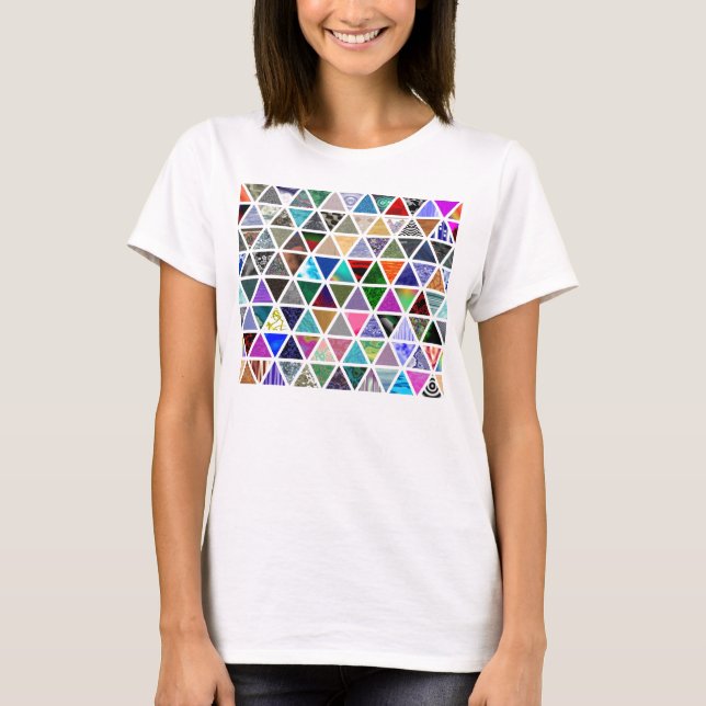 Camiseta Texturas triangulares (Anverso)
