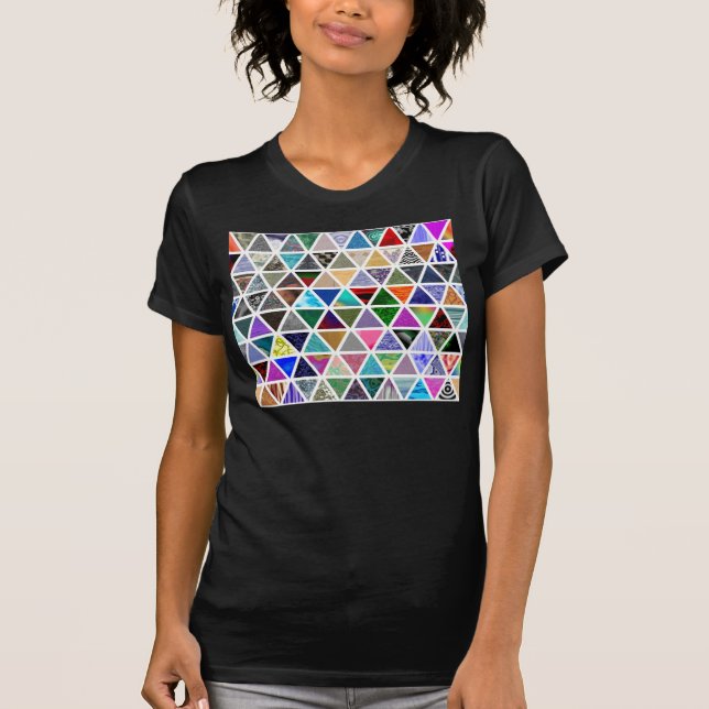 Camiseta Texturas triangulares (Anverso)