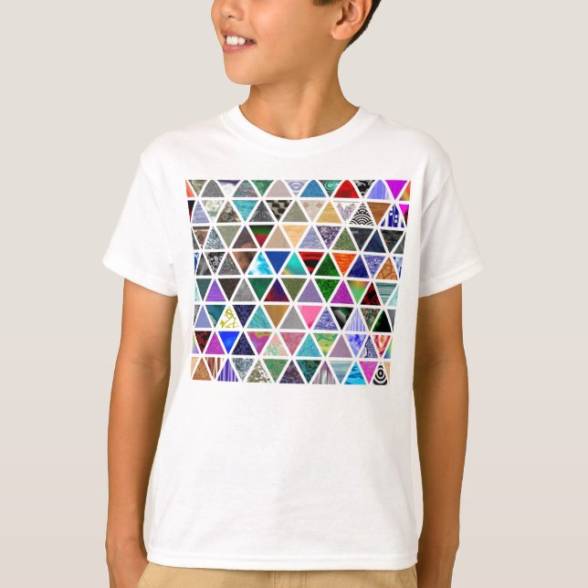 Camiseta Texturas triangulares (Anverso)
