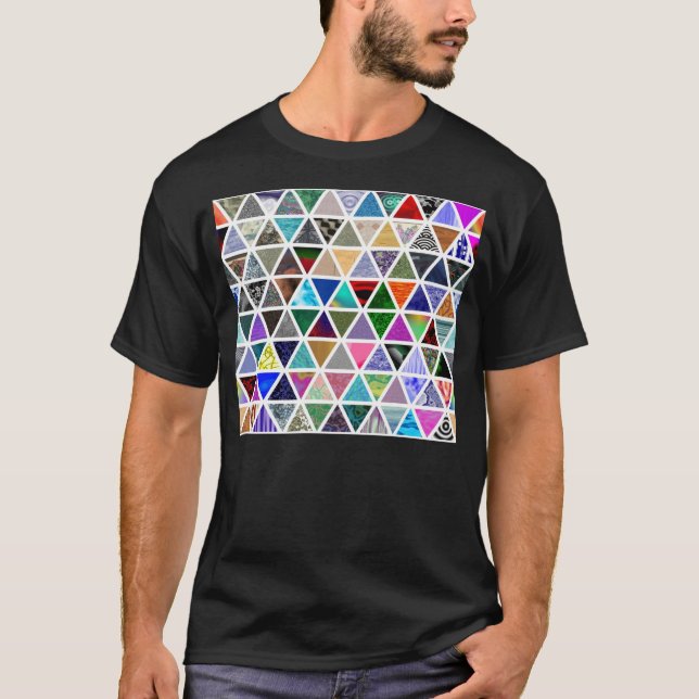 Camiseta Texturas triangulares (Anverso)