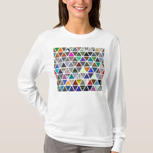 Camiseta Texturas triangulares 02 (Anverso)