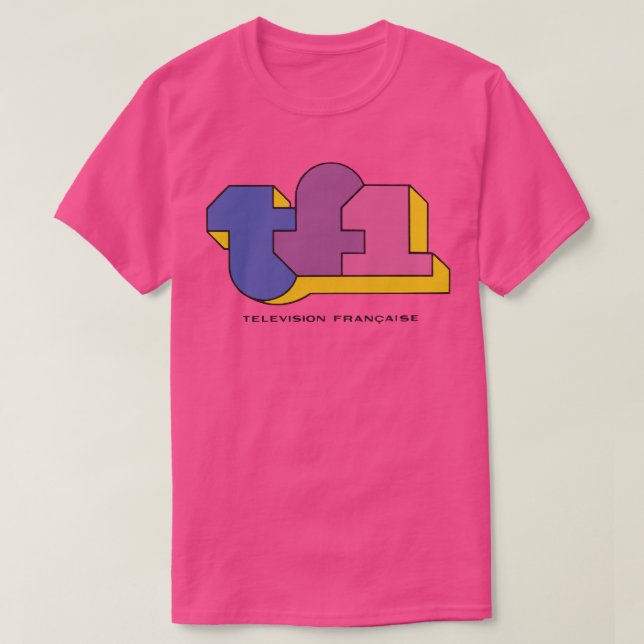 Camiseta TF1 Francaise de televisión (Diseño del anverso)