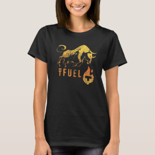 Camiseta ¡TFUEL calentando el BULLRUN! Theta Fuel Crypto Bl