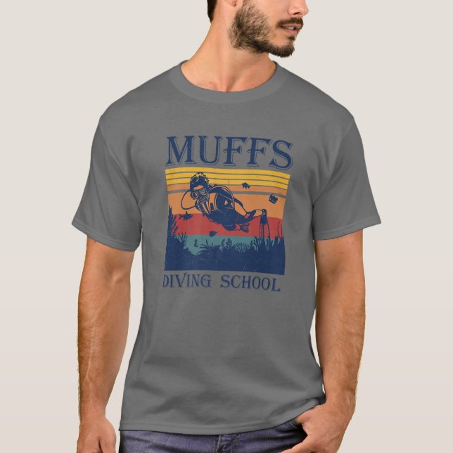 Camiseta Tg Retro Vintage Muffs Diving School Costuve (Anverso)