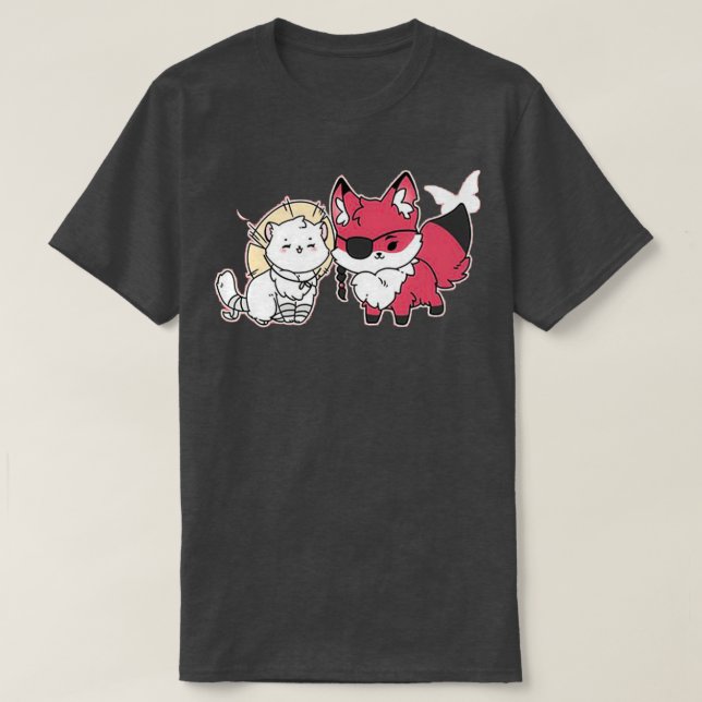 Camiseta TGCF Fox Hualian Y Ferret Cute (Diseño del anverso)