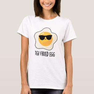 Camiseta TGI Huevo frito Divertido Bollo de Comida