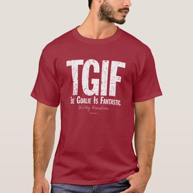 Camiseta TGIF: El portero es fantástico (el hockey) (Anverso)