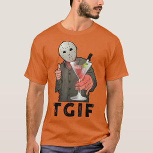 Camiseta TGIF Funny Disfraz De Temporada De Halloween Con S