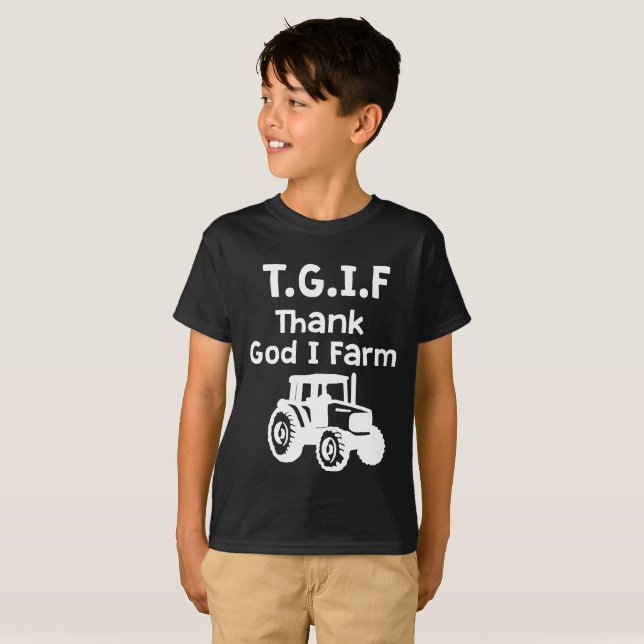Camiseta TGIF - Thank God i granja (Anverso completo)