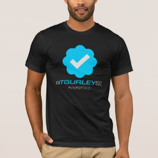 Camiseta @TGurley81 - Verificado - negro