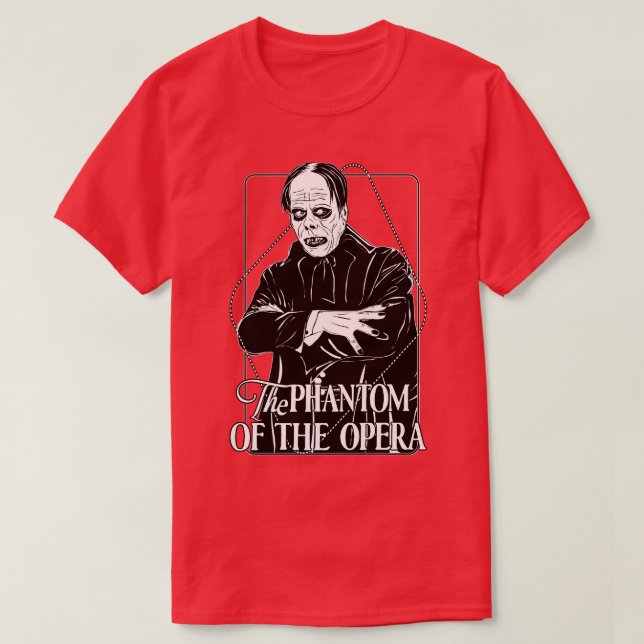 Camiseta Tha Phantom de la ópera (Diseño del anverso)