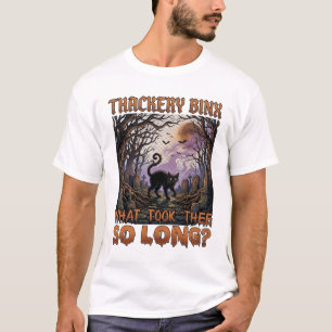 Camiseta Thackery Binx Gato Negro Halloween Cementerio Murc