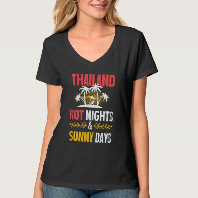 Camiseta Thailand Nights Party Vacation Quote (Anverso)