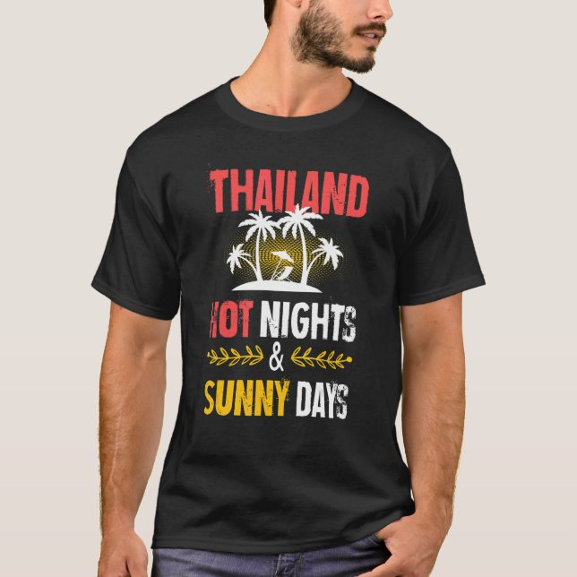 Camiseta Thailand Nights Party Vacation Quote (Anverso)