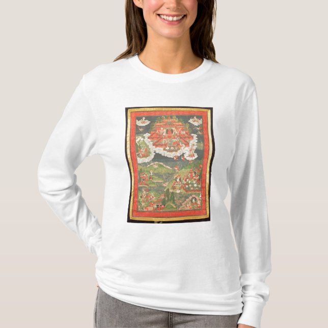 Camiseta Thangka del paraíso de Amitabha (Anverso)