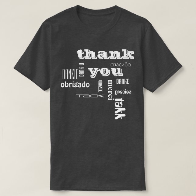 Camiseta thank you (Diseño del anverso)