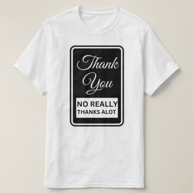 Camiseta Thank You (Diseño del anverso)