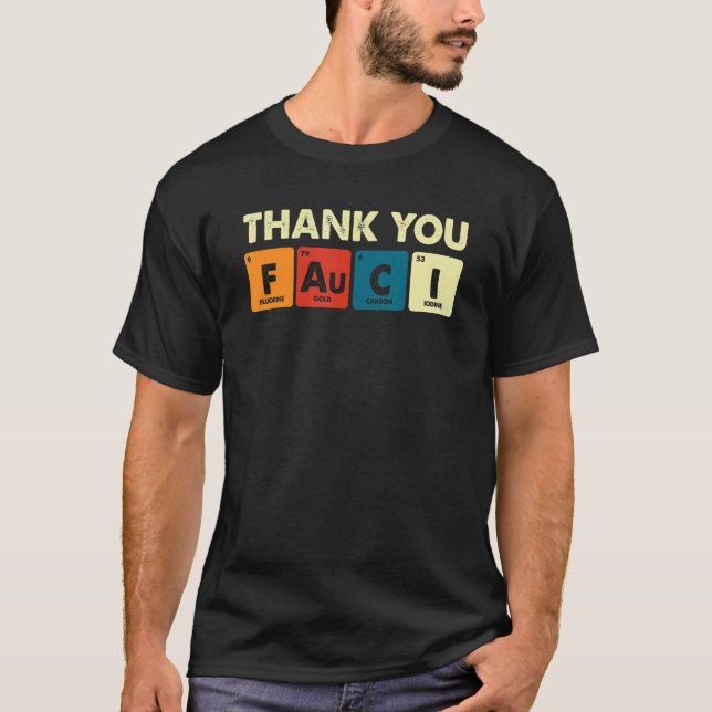 Camiseta Thank You Dr Fauci Vintage (Anverso)