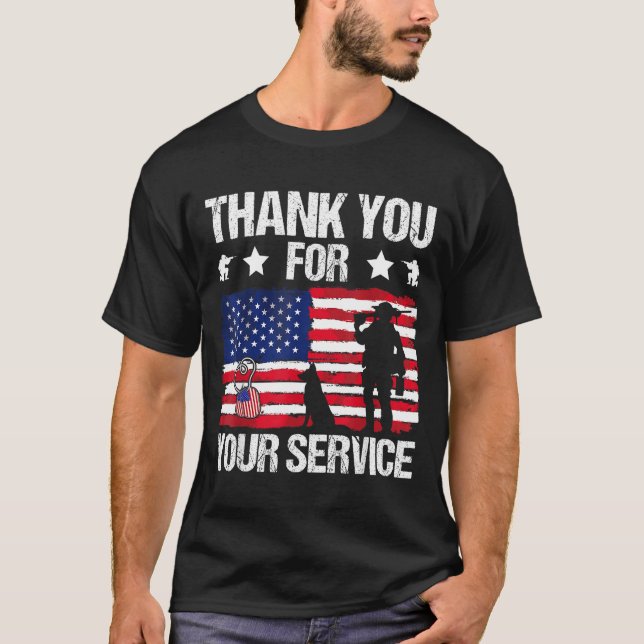 Camiseta Thank You For Your Service Veterans Belgian Malino (Anverso)