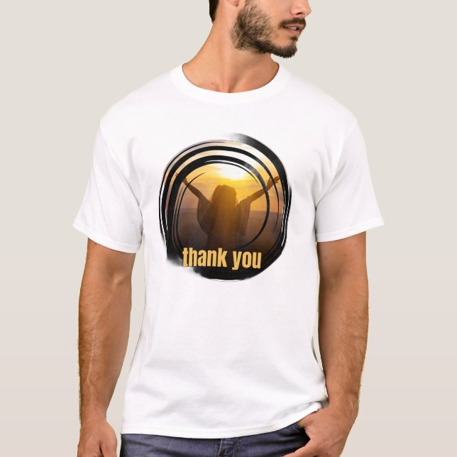 Camiseta Thank You – Grateful Soul Rising (Anverso)