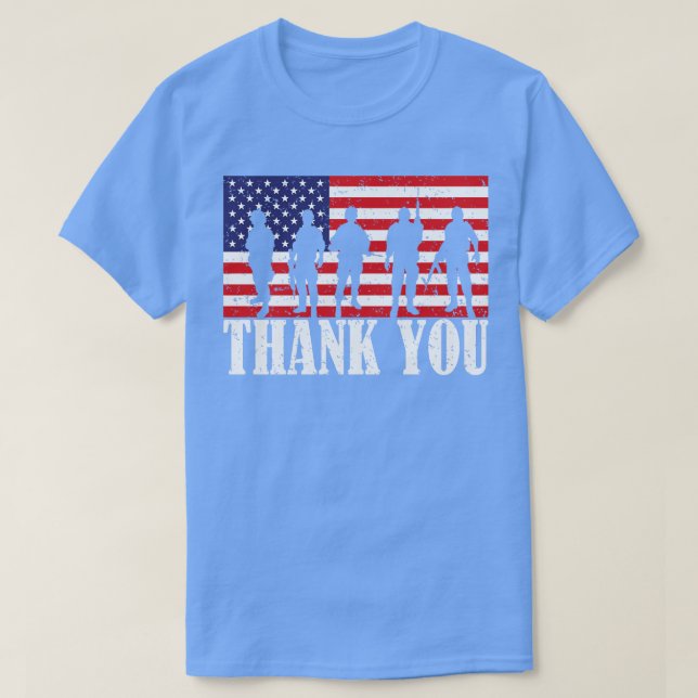 Camiseta Thank You Happy Patriots Day  (Diseño del anverso)
