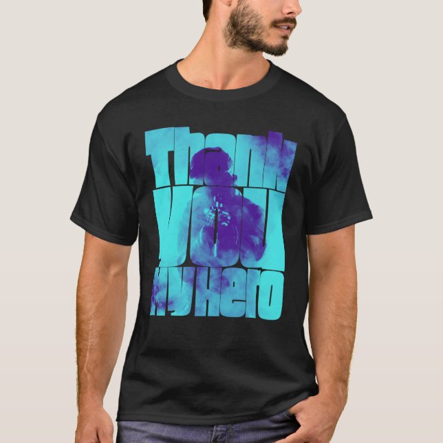 Camiseta Thank You My Hero Military Veteran  15 (Anverso)