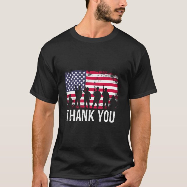 Camiseta Thank You Us Flag (Anverso)