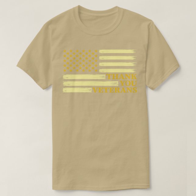 Camiseta Thank You Veterans  (Diseño del anverso)