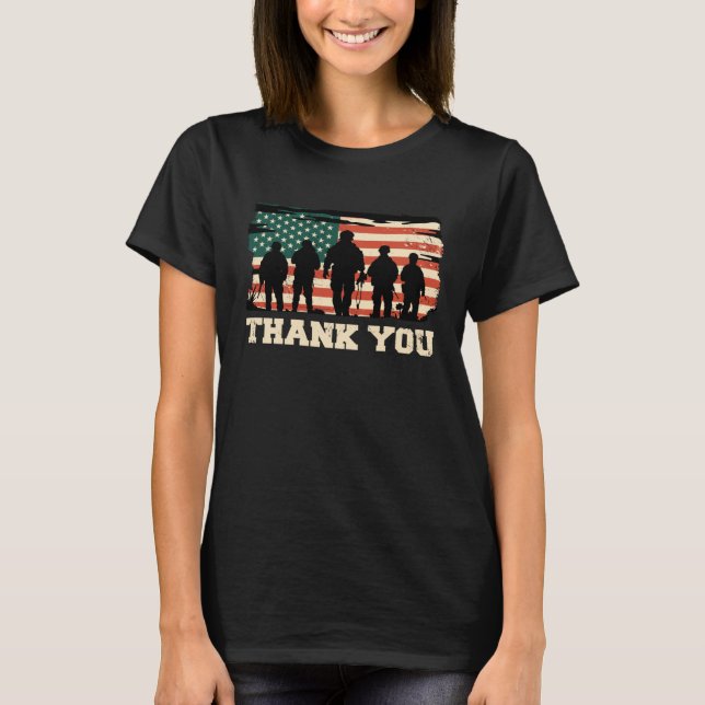 Camiseta Thank You Veterans Veterans Day (Anverso)