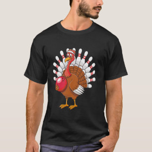Camiseta Thankding Turkey Bowling Pin Mateo Team T Sh