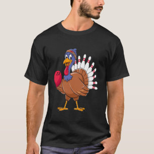 Camiseta Thankding Turkey Bowling Pin Mateo Team T Sh