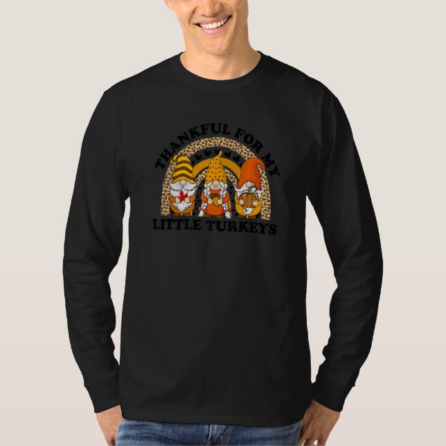 Camiseta Thankful For My Little Turkeys Teacher Thanksgivin (Anverso)