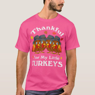 Camiseta Thankful for My Little Turkeys Thanksgiving Teache