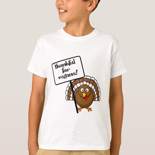 Camiseta Thankful for vegans! (Anverso)