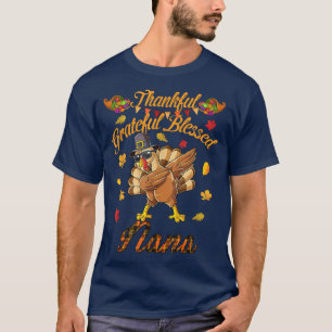 Camiseta Thankful Grateful And Blessed Nana Dabbing Turkey