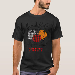 Camiseta Thankful Grateful Blessed Poppy Buffalo Plaid Than