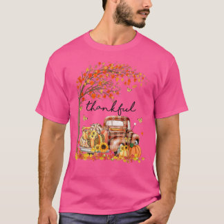 Camiseta Thankful Grateful Blessed Pumpkin Truck Its Fall Y