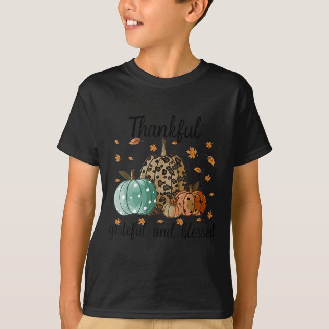 Camiseta Thankful Grateful Blessed Shirt For Women Funny Ch (Anverso)