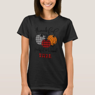 Camiseta Thankful Grateful Blessed Yaya Autumn Fall Pumpkin